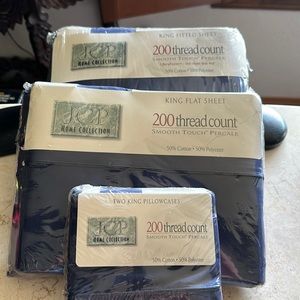 Vintage JCP King Sheet Set